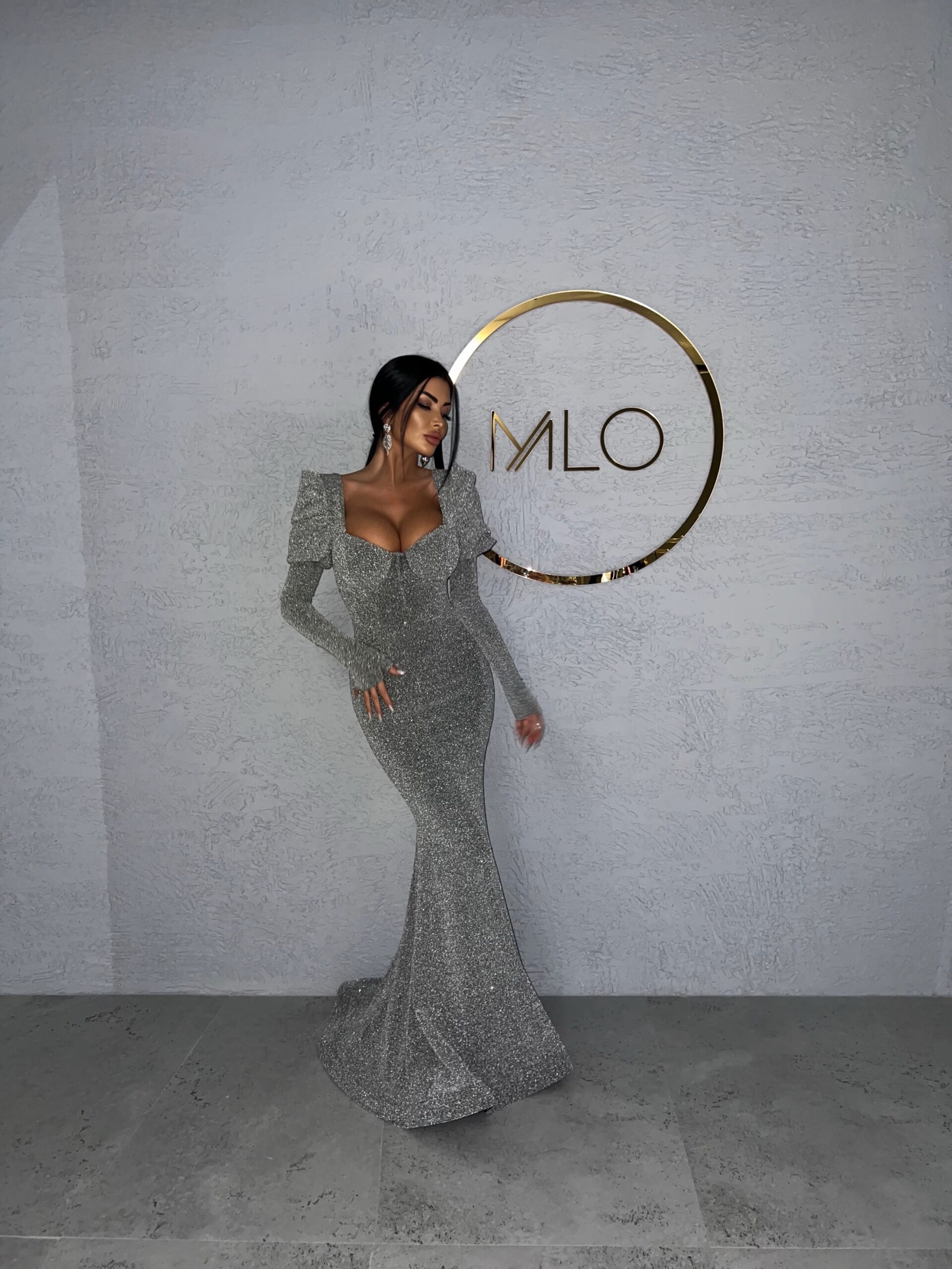 Rochie Miabell Silver 1 Rochie Miabell Silver