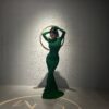 Rochie Mesky verde millionette