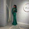 Rochie Bellarose verde